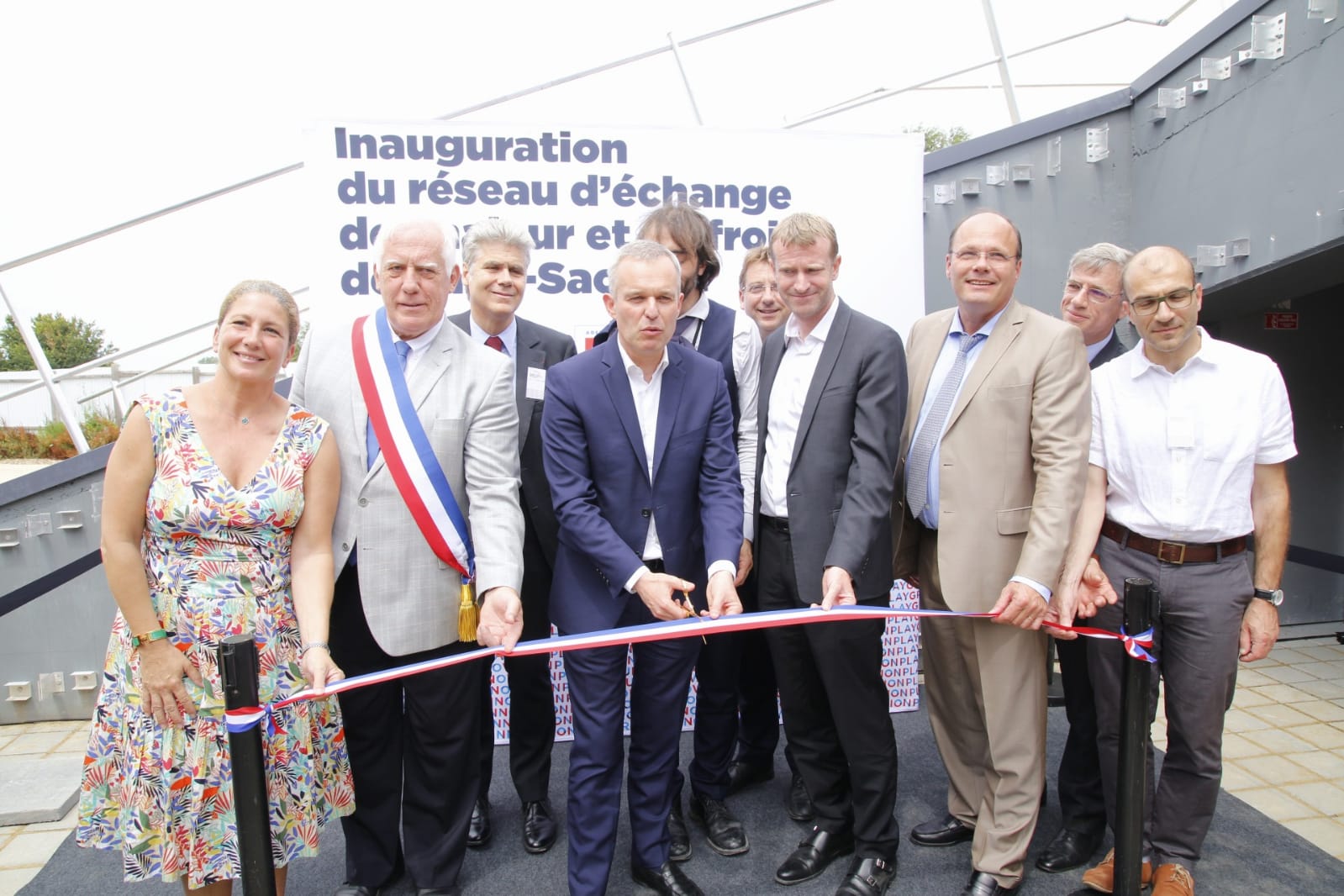 Inauguration du réseau d’échange de chaleur et de froid de Paris-Saclay