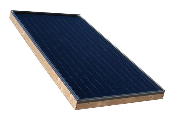 Capteur solaire à cadre bois