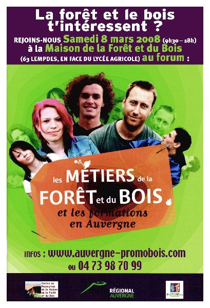 Auvergne : 2e forum des métiers de la forêt et du bois