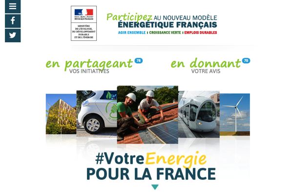 Un site participatif pour le nouveau modèle énergétique français