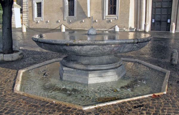 Restauration de la fontaine de la Villa Médicis à Rome