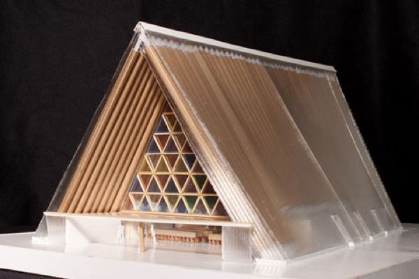 Shigeru Ban propose une cathédrale de carton à Christchurch