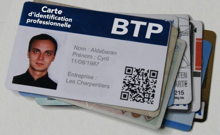 Carte d'identification professionnelle BTP