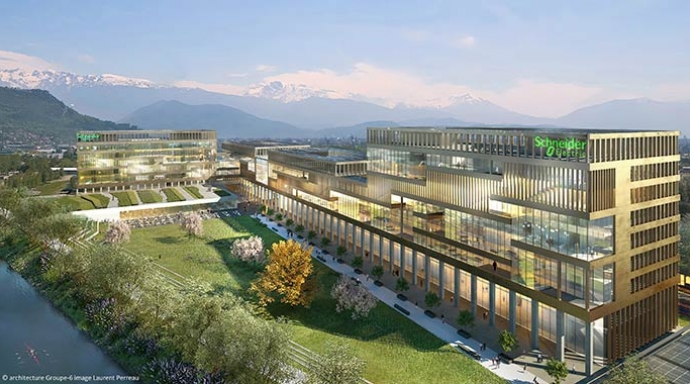 Schneider Electric a choisi Bouygues Immobilier pour la réalisation de son nouveau campus