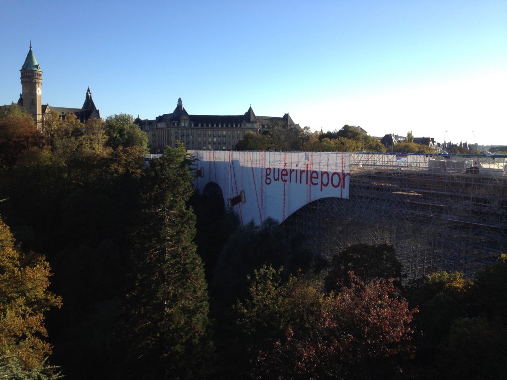 Rénovation du pont Adolphe au Luxembourg