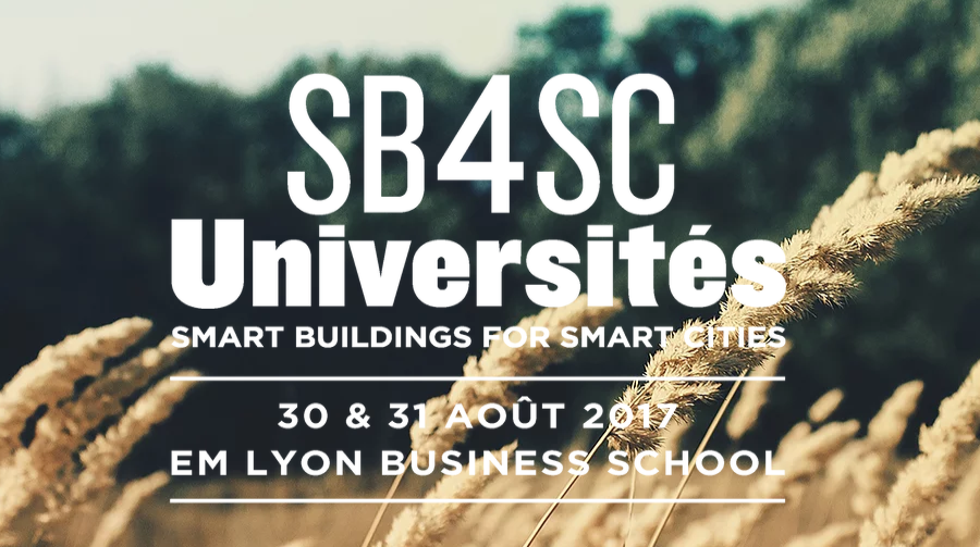 Université d’été 2017 Smart Building for Smart Cities