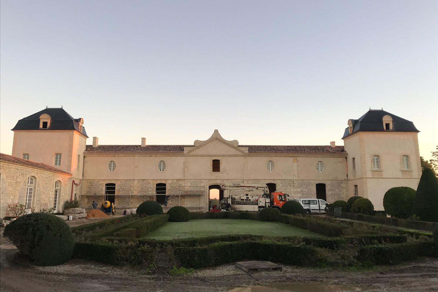 Dalle de chaux pour le château Calon-Ségur