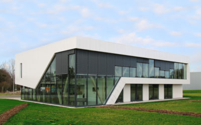 Bois et verre pour le nouveau siège social de Briand Construction Bois