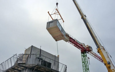 Une résidence étudiante construite avec 100 modules bois