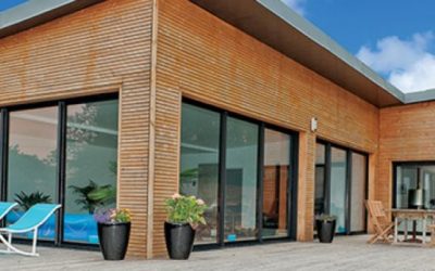 Label Fenêtre Alu pour la gamme de menuiseries aluminium de MAUGIN