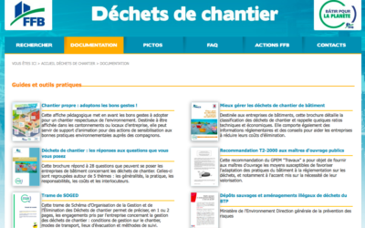Economie circulaire et déchets du bâtiment : des outils en ligne