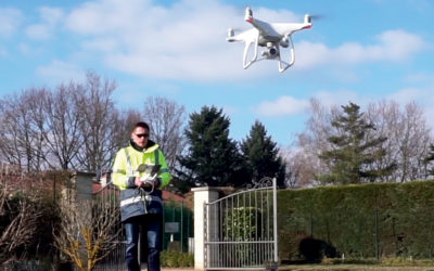 Des drônes pour inspecter les toits