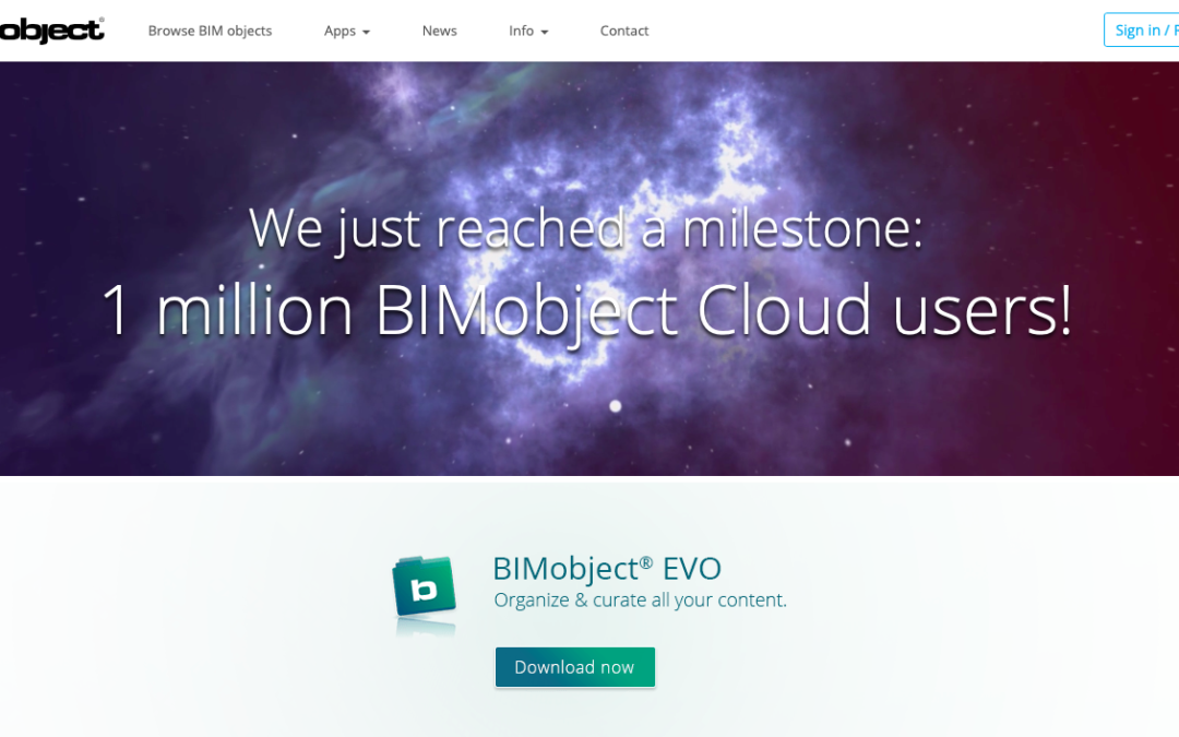 Le portail BIMobject dépasse le million d’utilisateurs