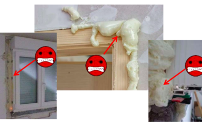 Etanchéité des menuiseries : ne pas utiliser les mousses expansives en aérosol