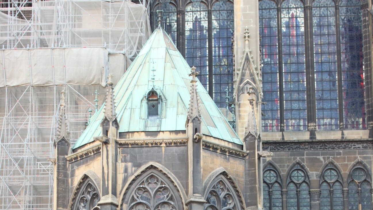 Restauration de la couverture de la chapelle du Saint-Sacrement de la cathédrale de Metz