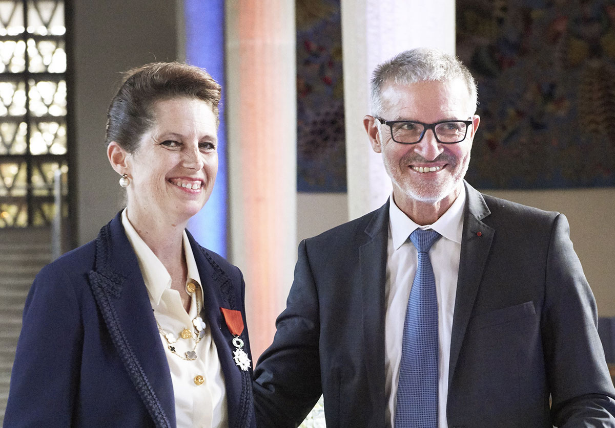 Sophie Sidos, Présidente de la Fondation Louis Vicat, a reçu la Légion d’honneur