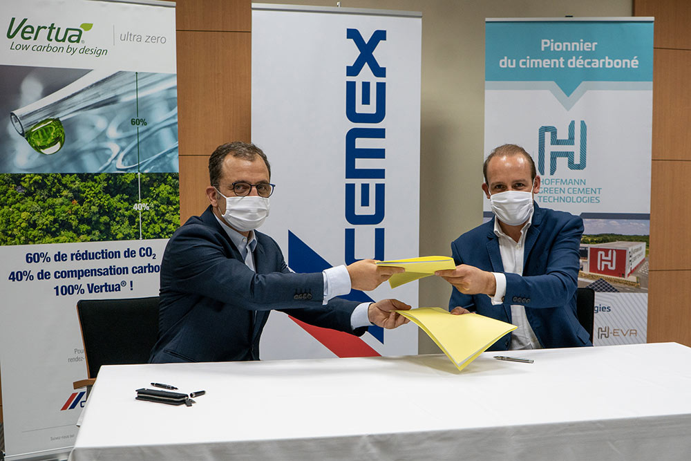 Bétons bas carbone : signature d’un partenariat entre CEMEX et Hoffmann Green Cement Technologies