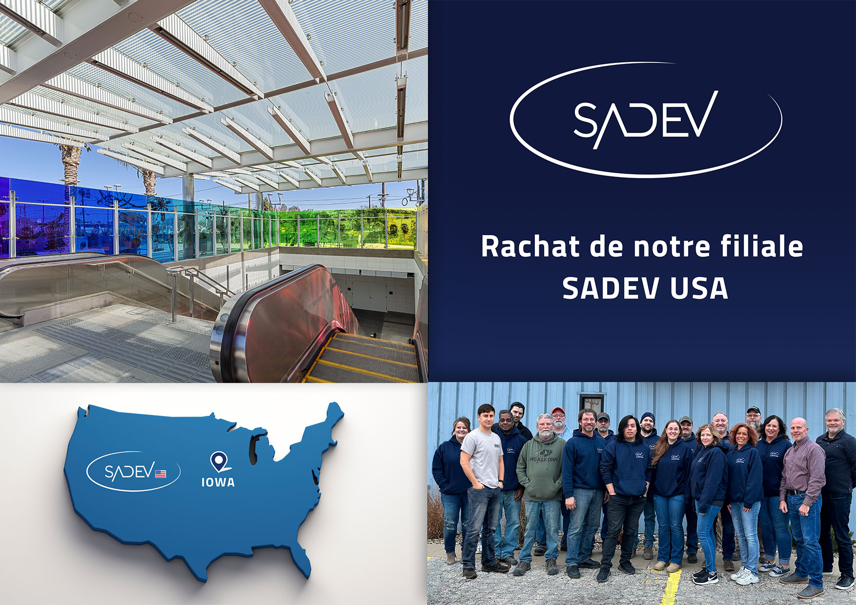 SADEV fait l’acquisition de sa filiale SADEV USA