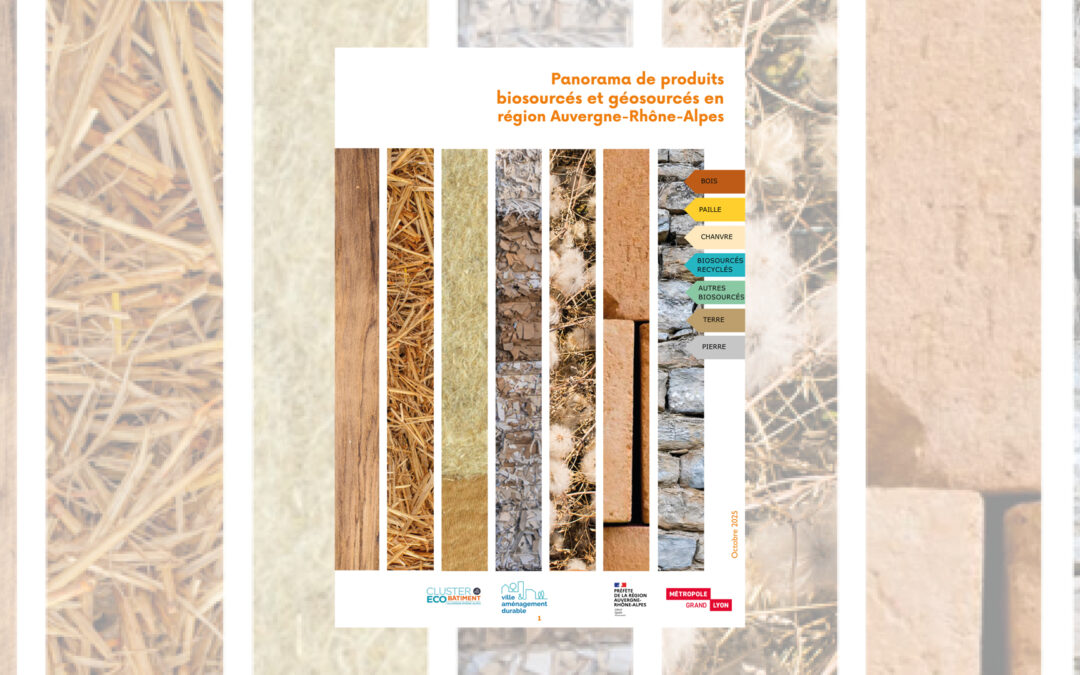 Panorama des matériaux biosourcés et géosourcés en Auvergne-Rhône-Alpes