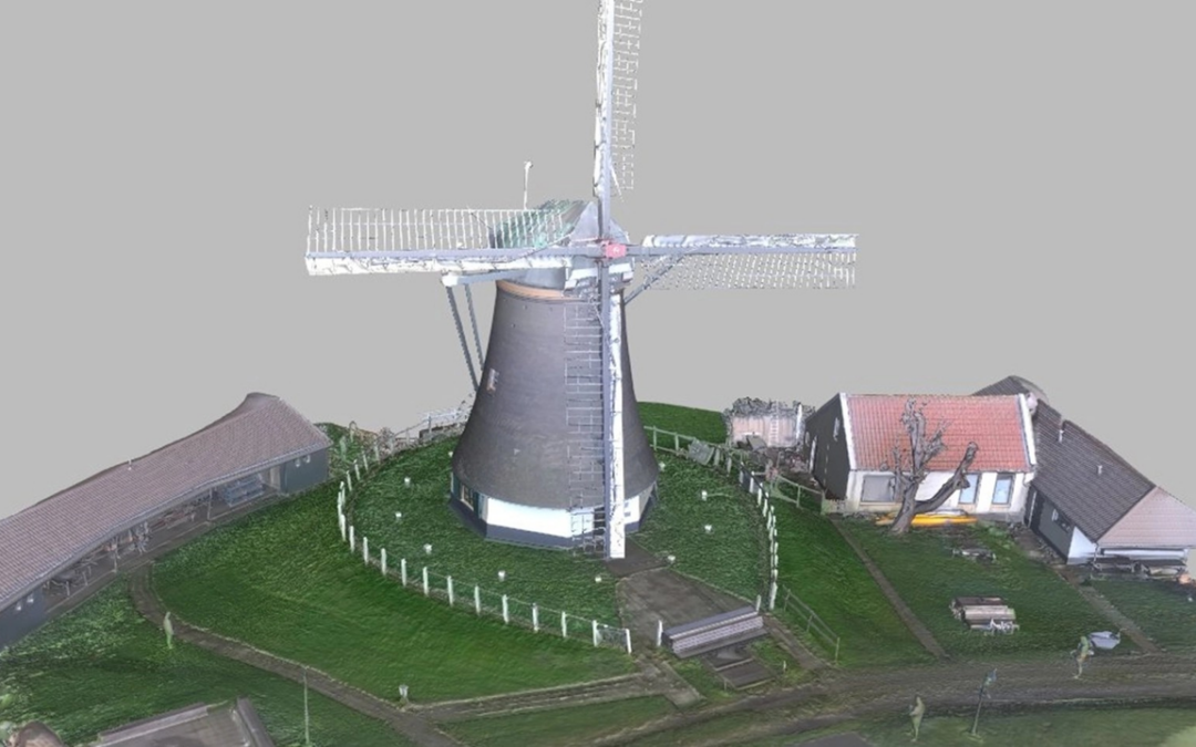 Scan 3D et photogrammétrie pour la restauration d’un moulin à vent historique aux Pays-Bas