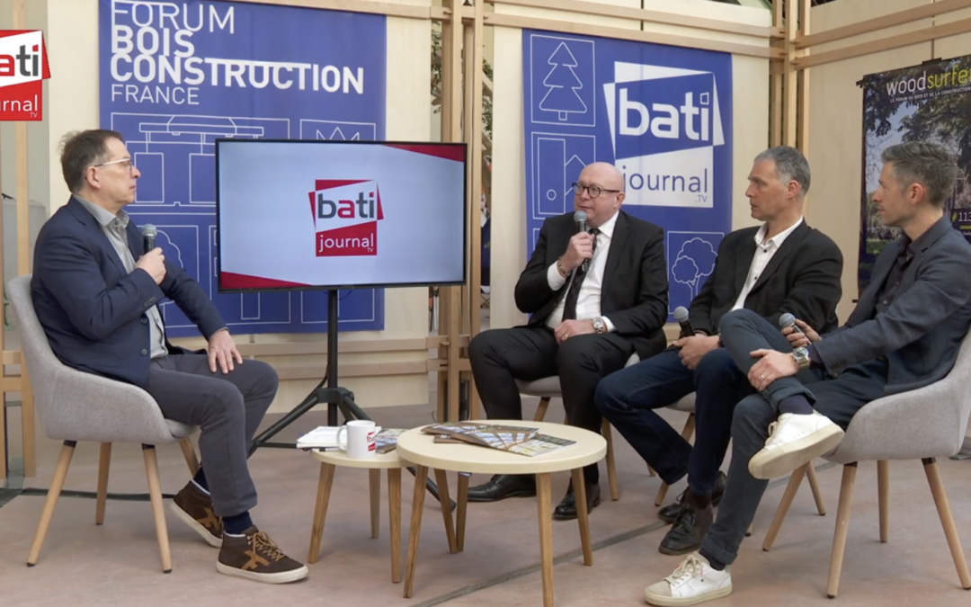 batijournal TV au Forum Bois construction