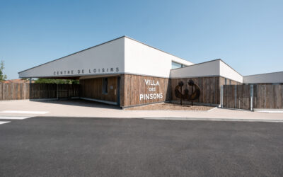 Villa des Pinsons : façade bois sous enduit