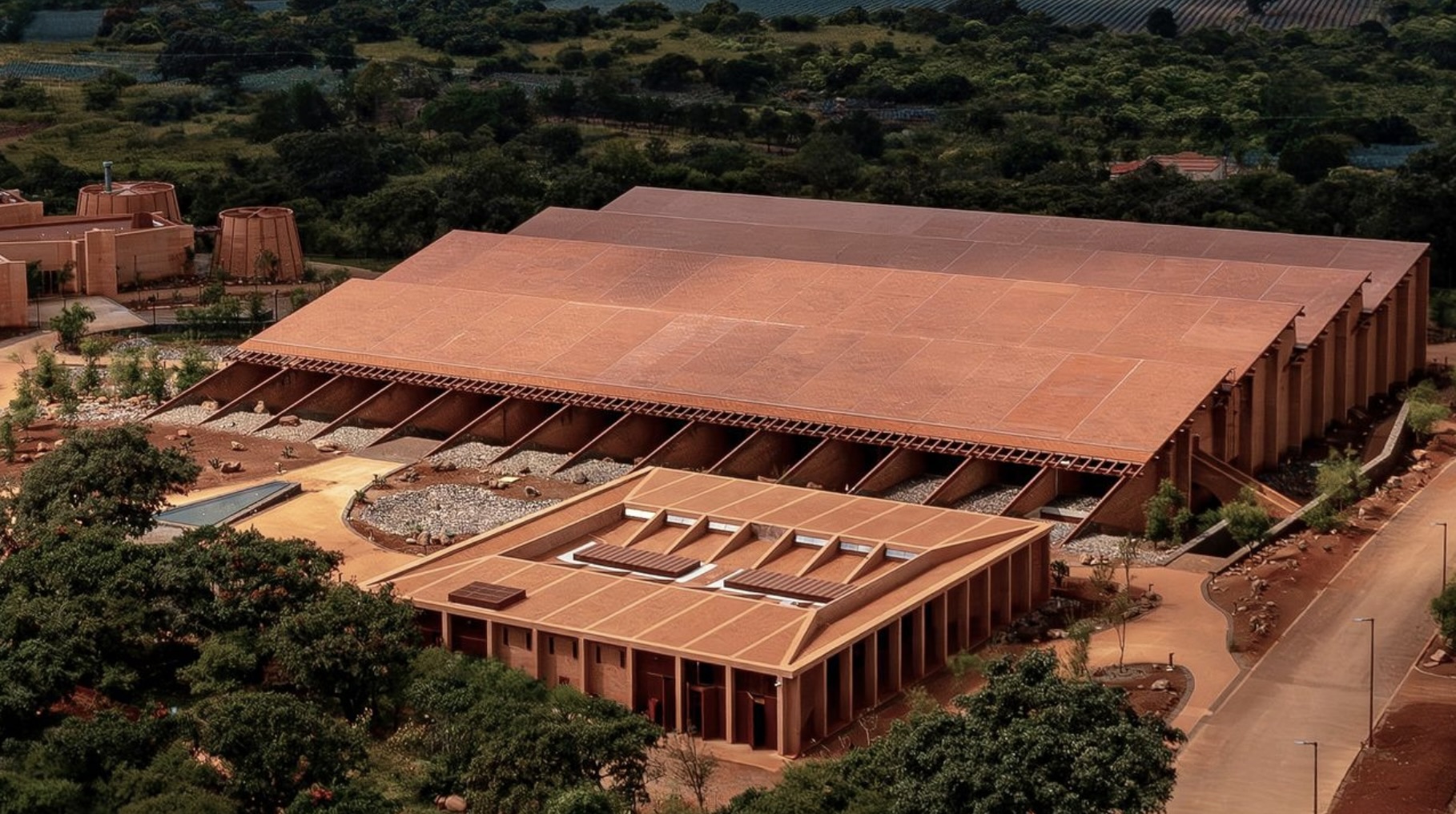 Warehouse and Offices for Clase Azul La Hacienda Jalisco_Atelier Ars ©César Béjar
